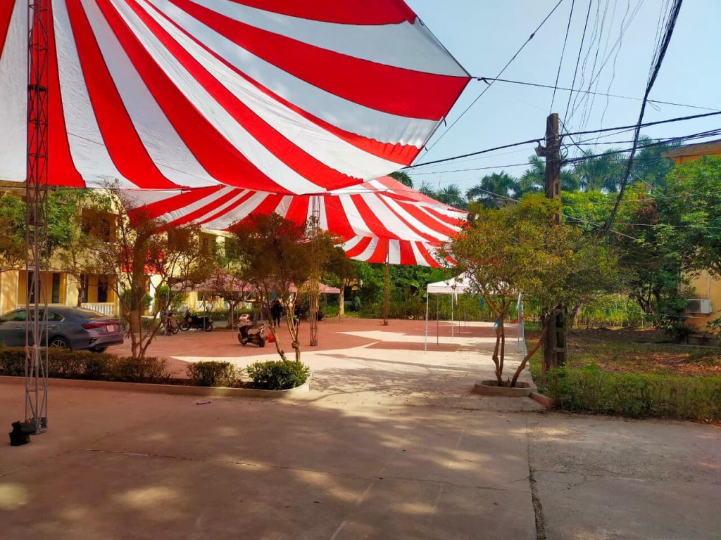 Dù tròn sự kiện đường kính 16m Dù tròn sự kiện đường kính 16m