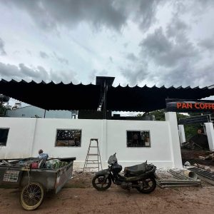 Bạt mái xếp lượn sóng che nhà xưởng