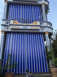 Bạt tự cuốn mái hiên che nắng mưa hiên hiên nhà Bạt tự cuốn mái hiên che nắng mưa hiên hiên nhà