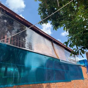 Bạt nhựa PVC trong suốt che nắng mưa