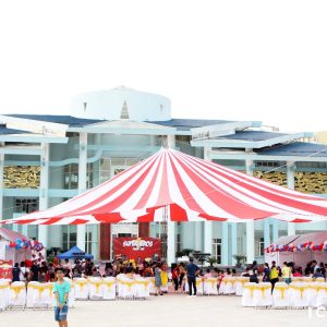 Dù tròn sự kiện đường kính 18m