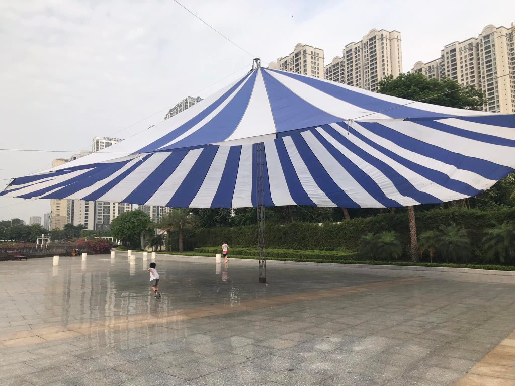 Dù tròn sự kiện đường kính 28m Dù tròn sự kiện đường kính 28m