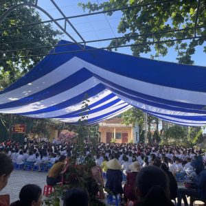 Dù che nắng sự kiện sân trường học ngoài trời ở Phú Quốc