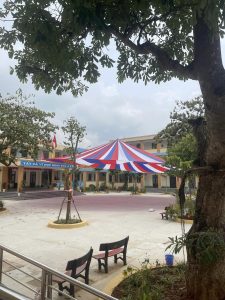 Dù che nắng sự kiện sân trường học ngoài trời ở Quảng Nam