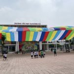 Dù che nắng sự kiện sân trường học ngoài trời ở Phú Quốc