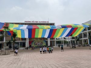 Dù che nắng sự kiện sân trường học ở Bắc Ninh