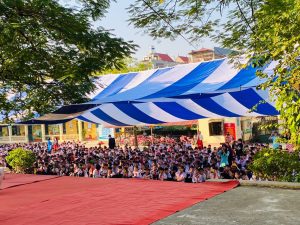 Dù che nắng sự kiện sân trường học ở Việt Trì