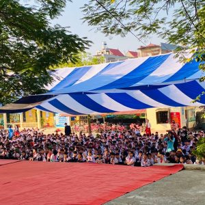 Dù che nắng sự kiện sân trường học ngoài trời ở Vĩnh Long