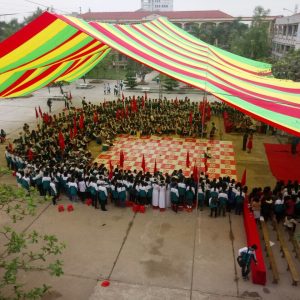 Dù che nắng sự kiện sân trường học ngoài trời ở Kiên Giang