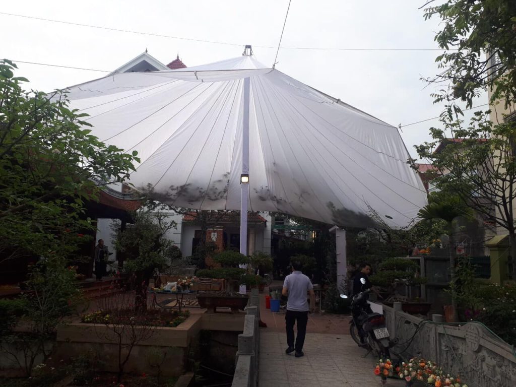 Dù tròn sự kiện đường kính 12m