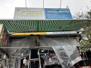 Bạt mái hiên di động quay tay quận Long Biên