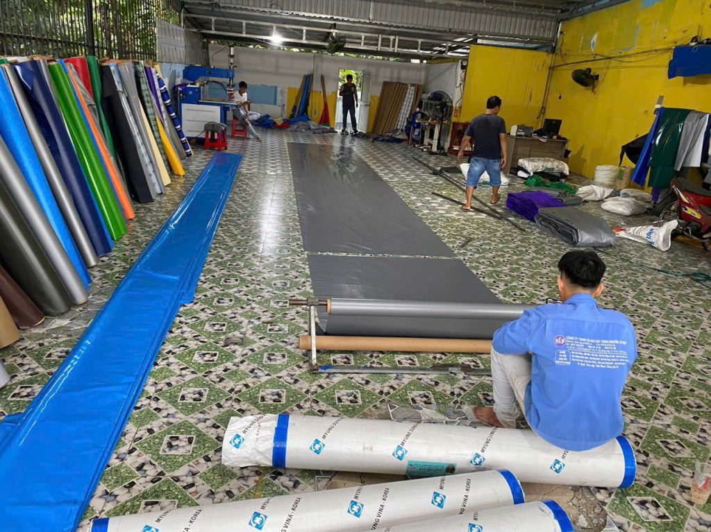 Xưởng may bạt nhựa PVC theo yêu cầu