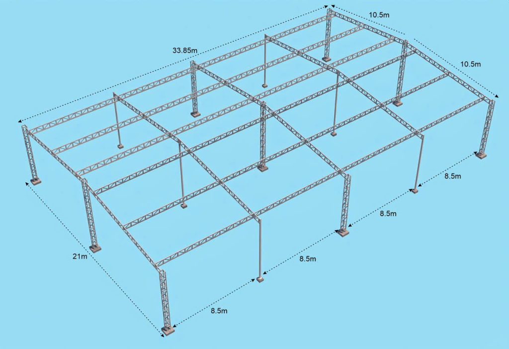 Cấu tạo mái bạt xếp che sân Pickleball Cấu tạo mái bạt xếp che sân Pickleball