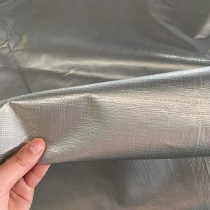 Bạt nhựa trắng xám nhũ bạc