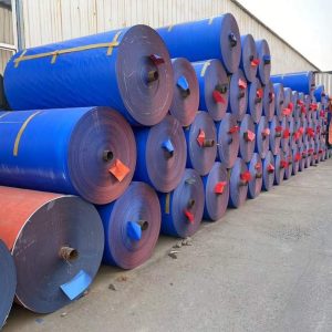 Bạt PE xanh cam che nắng mưa