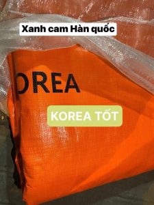 Bạt nhựa xanh cam Hàn Quốc ở Điện Biên