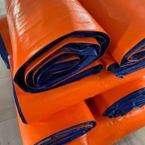 Bạt PE xanh cam che nắng mưa