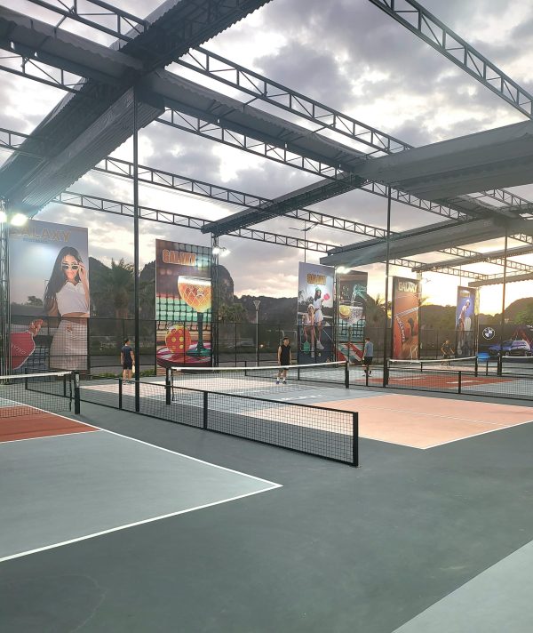 Bạt kéo bạt mái xếp che sân Pickleball