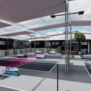 Bạt mái che sân Pickleball