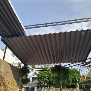 Mái xếp bạt kéo quán nhậu nhà hàng