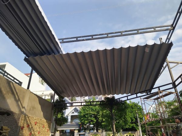 Mái xếp bạt kéo quán nhậu nhà hàng