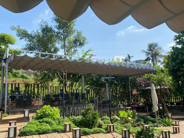 Bạt xếp lượn sóng, bạt kéo quán ăn, quán nhậu