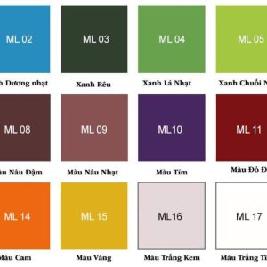 Màu sắc vải bạt dù che nắng mưa
