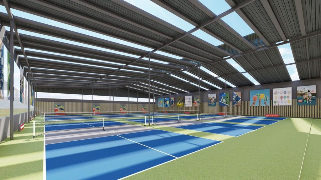 Mẫu thiết kế mái che sân Pickleball đẹp