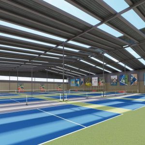 Thiết kế mái che sân Pickleball