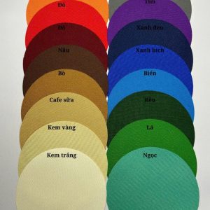 Màu sắc vải bạt dù che nắng mưa