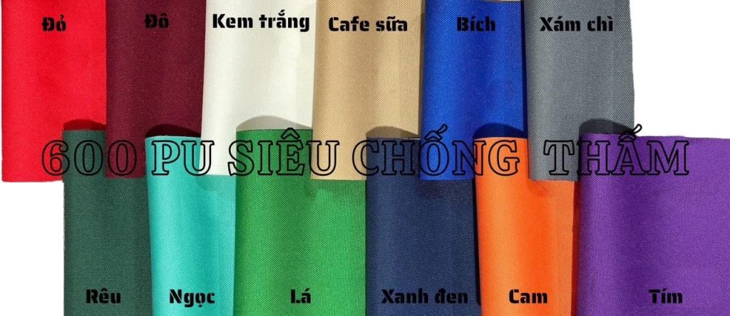 Vải bạt dù che mưa nắng polyester chống thấm nước Vải bạt dù che mưa nắng polyester chống thấm nước