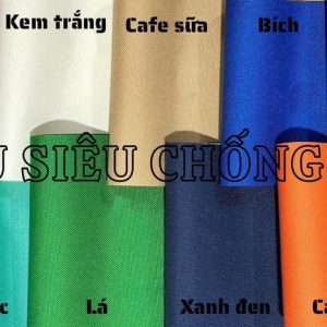 Vải bạt dù che mưa nắng polyester chống thấm nước