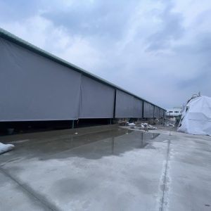 Bạt tự cuốn che nhà xưởng, kho xưởng