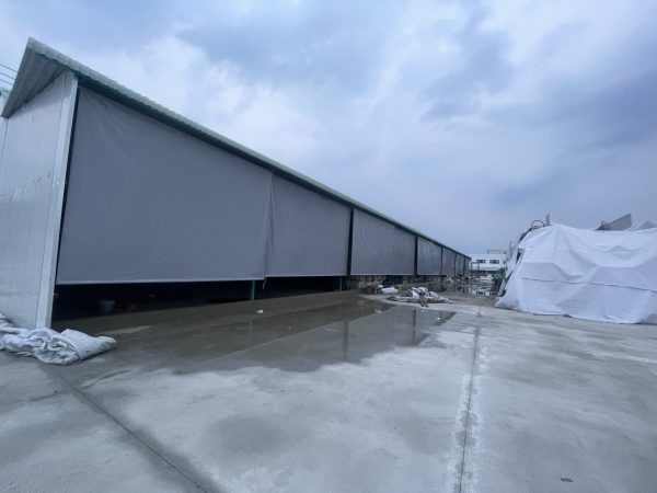 Bạt tự cuốn che nhà xưởng, kho xưởng