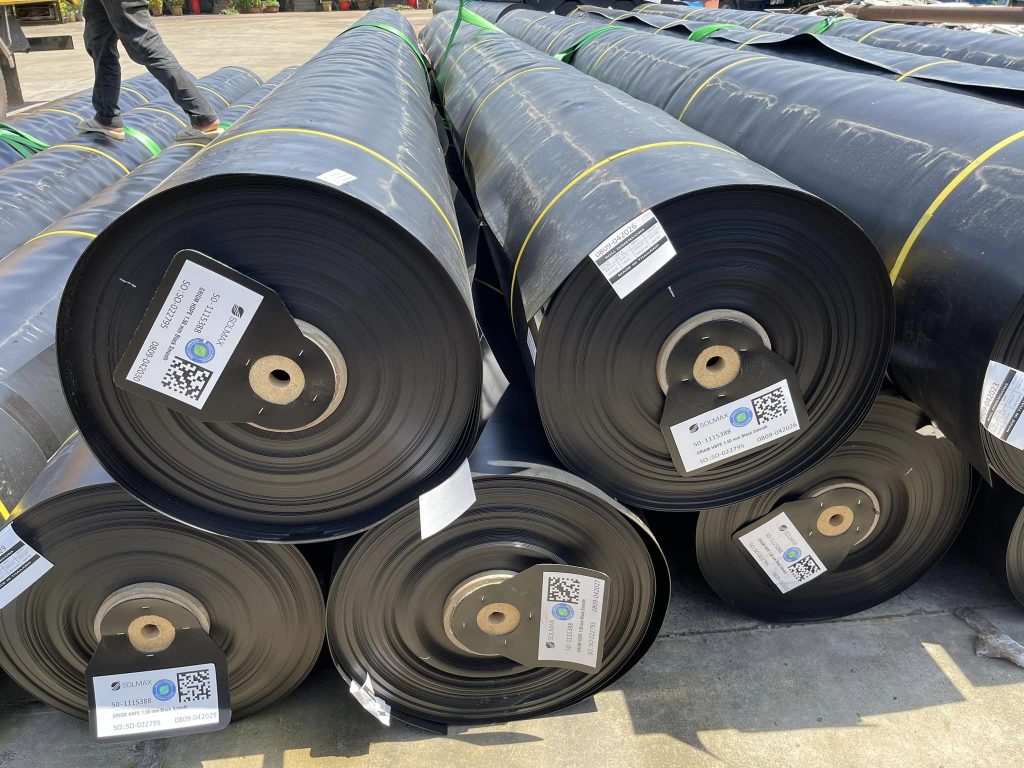 Màng (bạt) chống thấm HDPE lót ao hồ Màng (bạt) chống thấm HDPE lót ao hồ