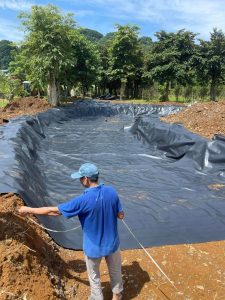 Lót hồ chứa nước bạt HDPE 0,3mm
