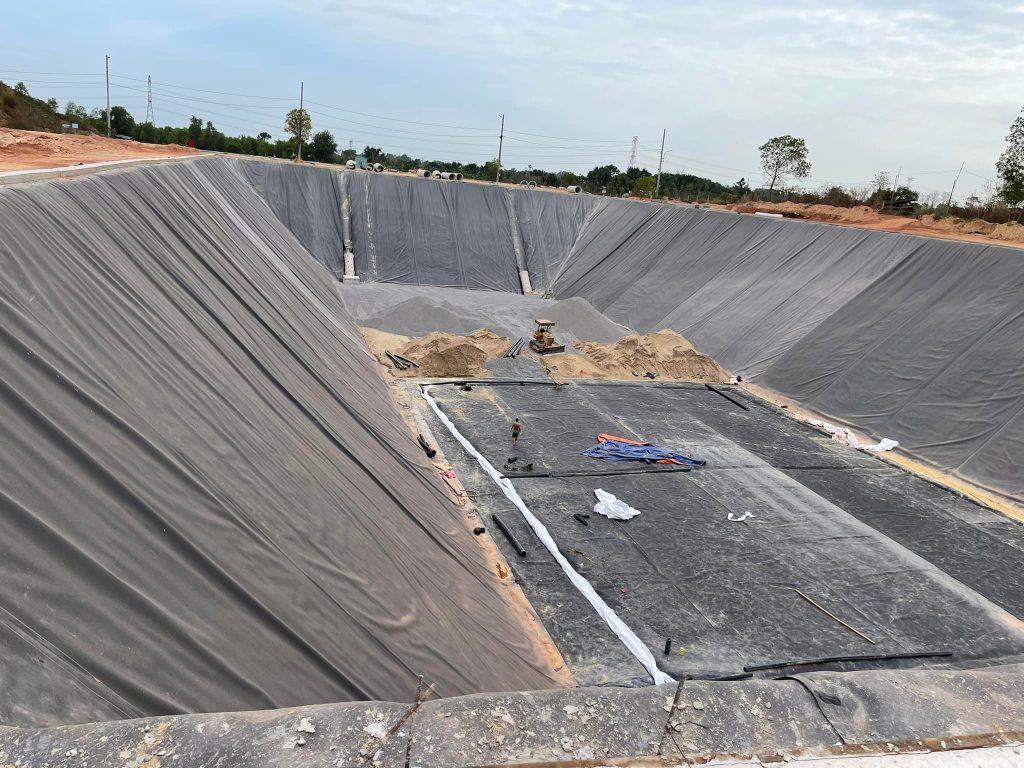 Lót ao hồ màng chống thấm HDPE Lót ao hồ màng chống thấm HDPE