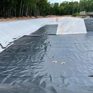 Lót ao hồ chứa nước bạt HDPE 1mm