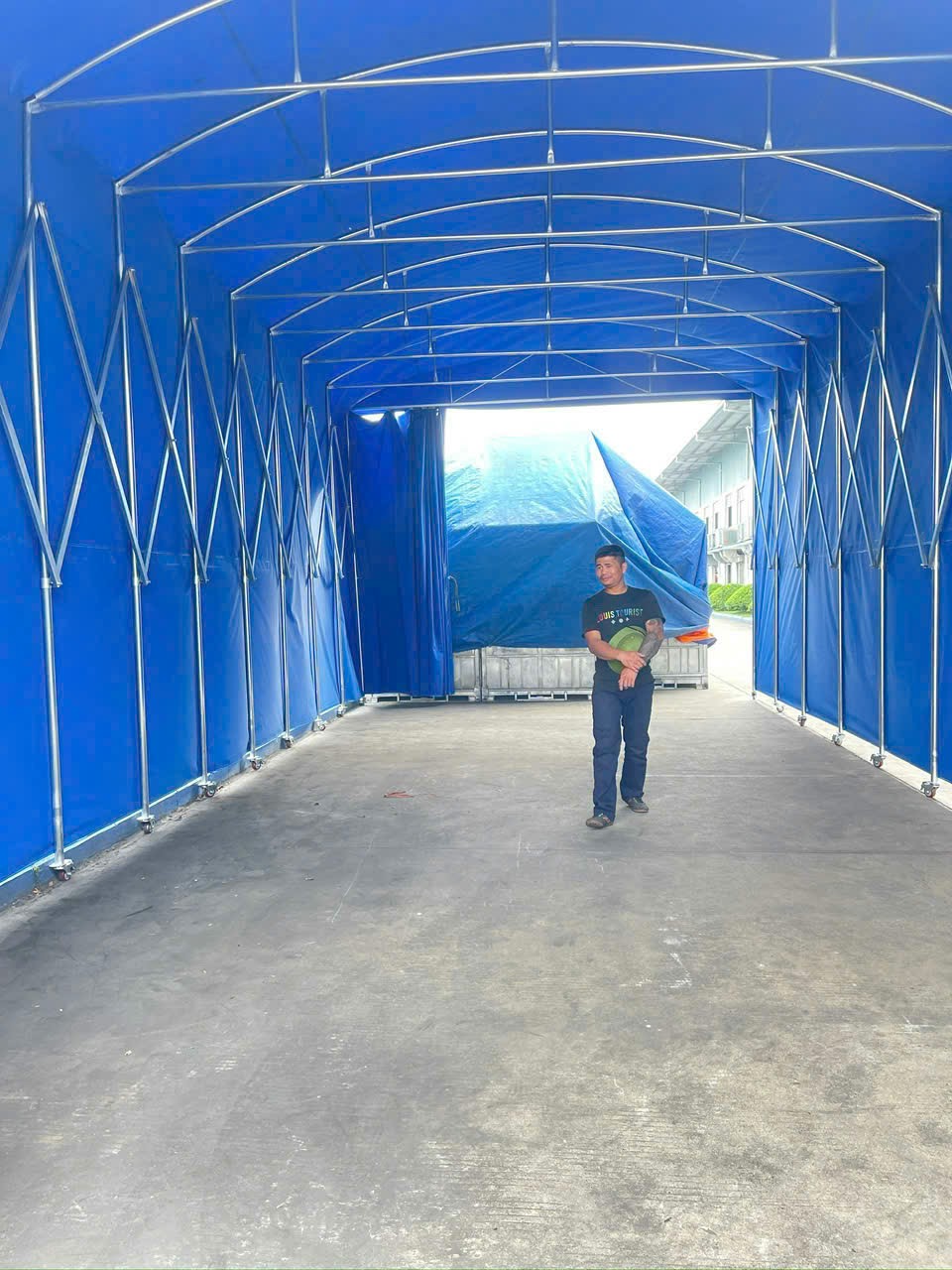 Nhà lều bạt khung xếp dẫn lối di động Nhà lều bạt khung xếp dẫn lối di động