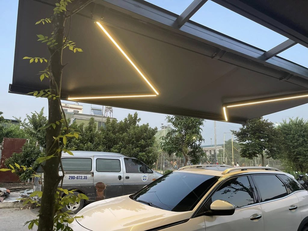 Bạt mái hiên điều khiển tự động (bạt Motor tự động) Bạt mái hiên điều khiển tự động (bạt Motor tự động)