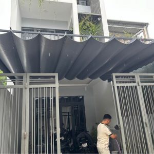 Bạt mái hiên xếp che hiên nhà