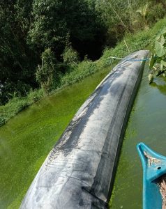 Túi biogas trên mặt nước Túi biogas trên mặt nước