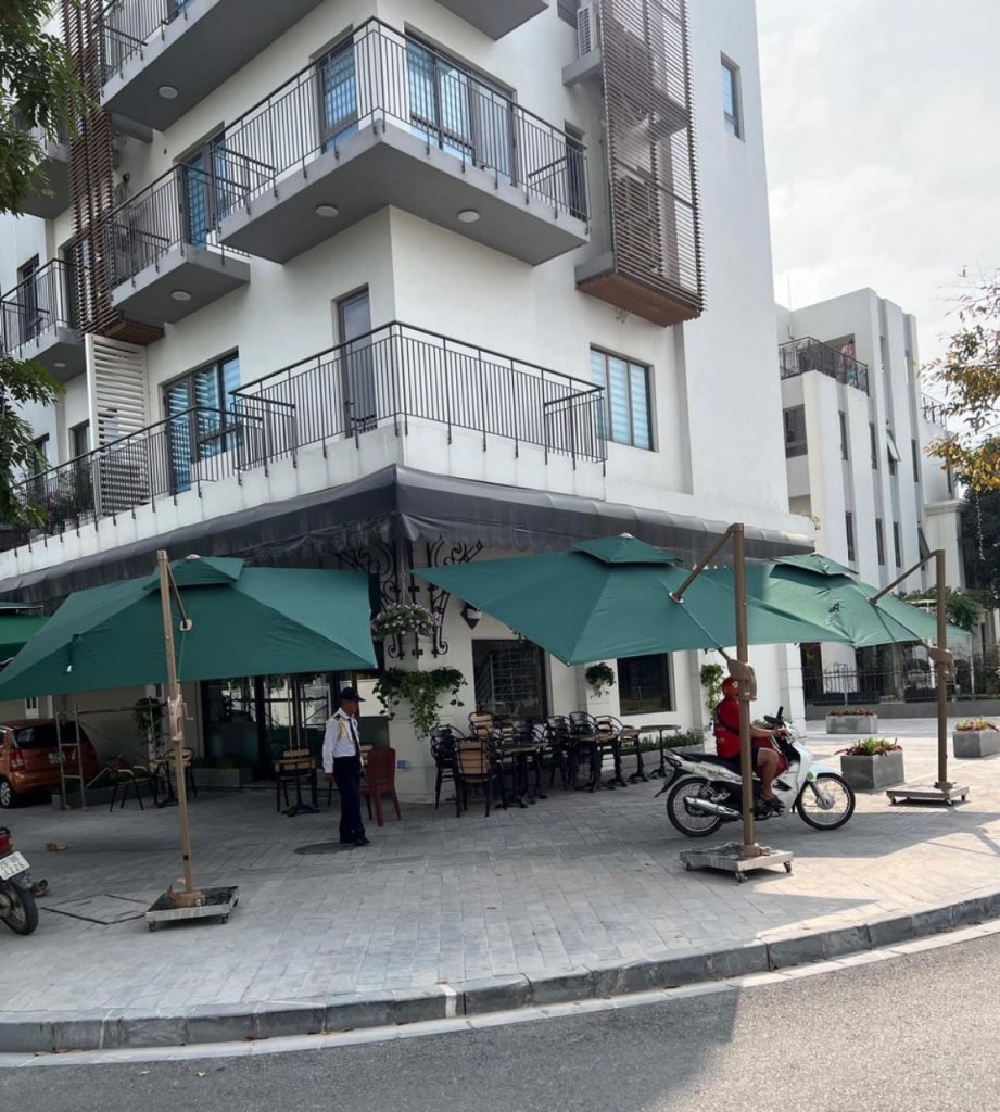 Thay áo dù lệch tâm vuông