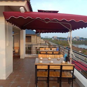 Thay bạt áo dù lệch tâm vuông 2,5m ở Thanh Hoá