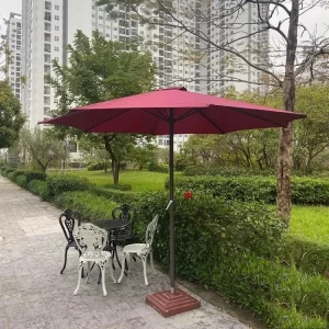 Dù đứng tâm tròn 3m màu đỏ che nắng mưa ngoài trời