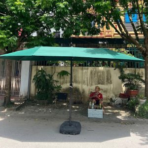 Dù đứng tâm 3 mái (3 đỉnh) che nắng sân vườn