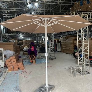 Dù đứng tâm tròn 3m màu be che nắng mưa ngoài trời