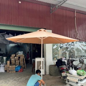 Dù đứng tâm tròn 3m màu be che nắng mưa ngoài trời