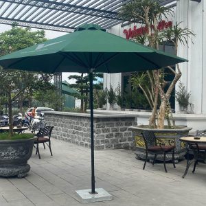 Dù đứng tâm tròn 3m màu xanh che nắng mưa ngoài trời