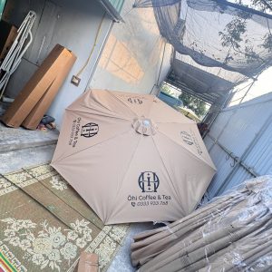 Dù đứng tâm tròn 3m màu be giá xưởng